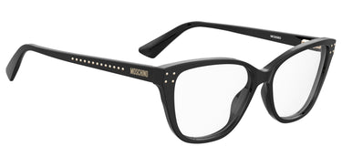 Premium Women Moschino Eyeglasses: MOS583 - BLACK(2) - SpecSMART Eye Clinic (Diagonal View)